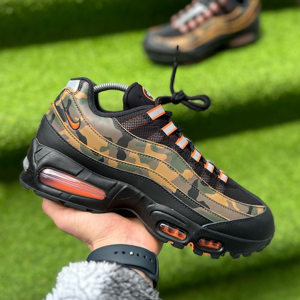 Brand New Nike Air Max 95 Orange Camo Men’s Shoes Authentic Sneakers 9.5 US 10.5